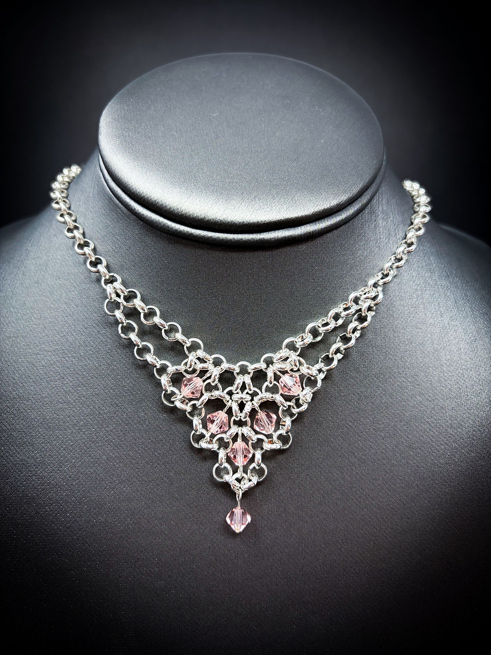 Thumbnail: Rose Crystal Necklace