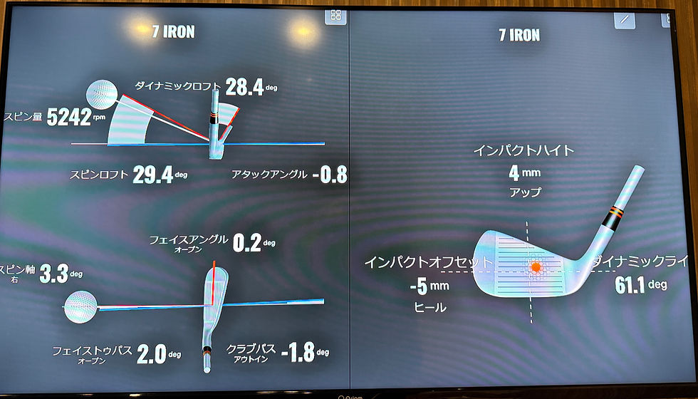 トラックマンで示されるスピンロフト