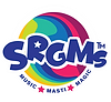 SRGMs logo – Music, Masti, Magic. Children’s entertainment and early learning brand.