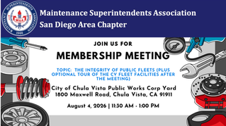 MSA San Diego Chapter Membership Meeting Notice 08-04-2026