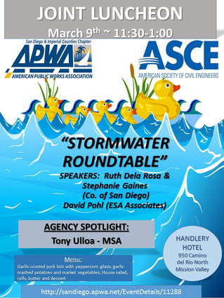 Joint Meeting - APWA and ASCE - Mar. 9, 2017