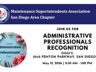 MSA Administrative Professional Recognition - 2026
