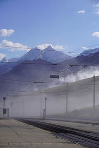Le matin au-dessus des nuages
