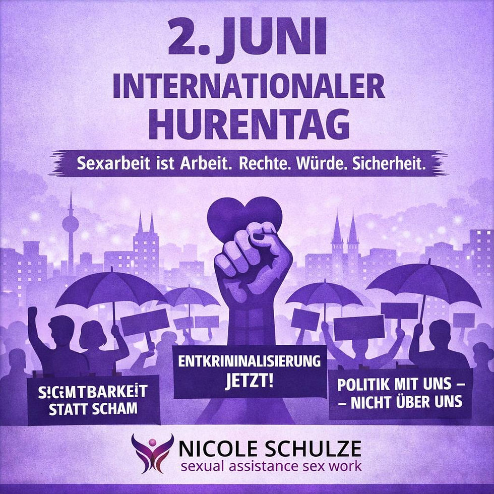 Plakat zum internationalen Hurentag