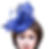 Royal Blue Pillbox Max & Ellie Fascinator