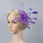 Purple Small Comb Fascinator