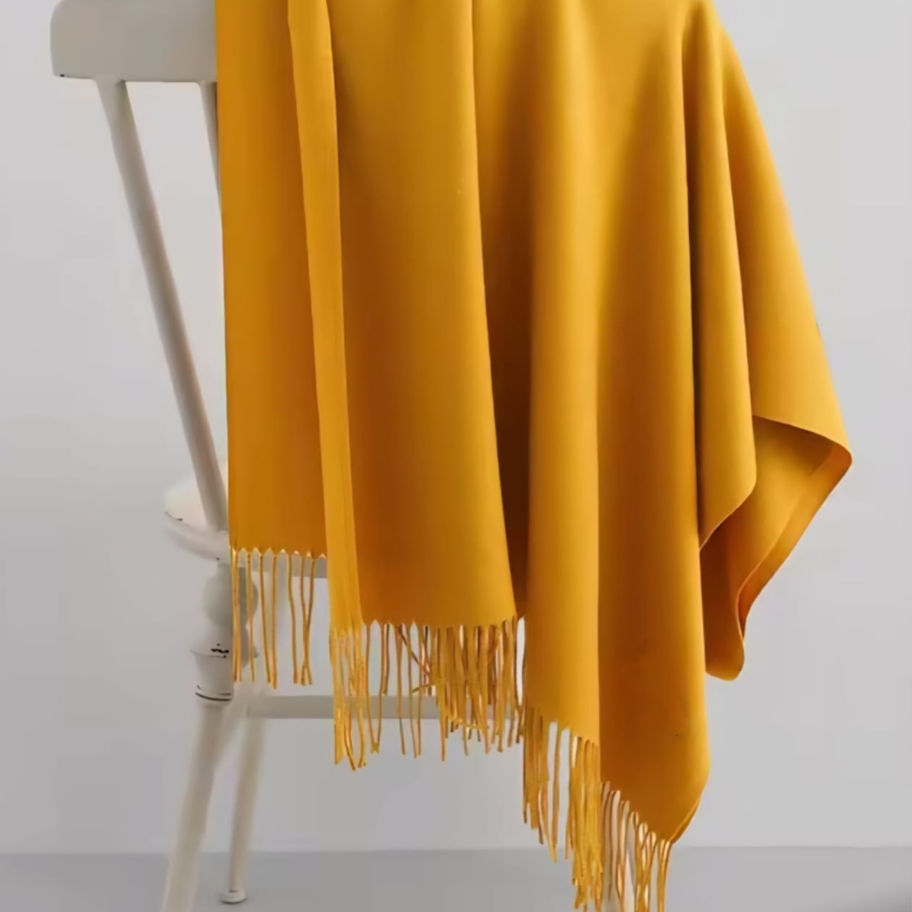 Plain Mustard Pashmina Scarf