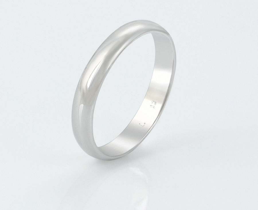 Plain Silver Colour Wedding band Ring