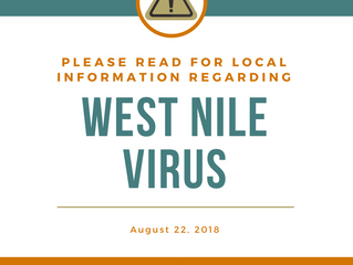 Notice: West Nile Virus
