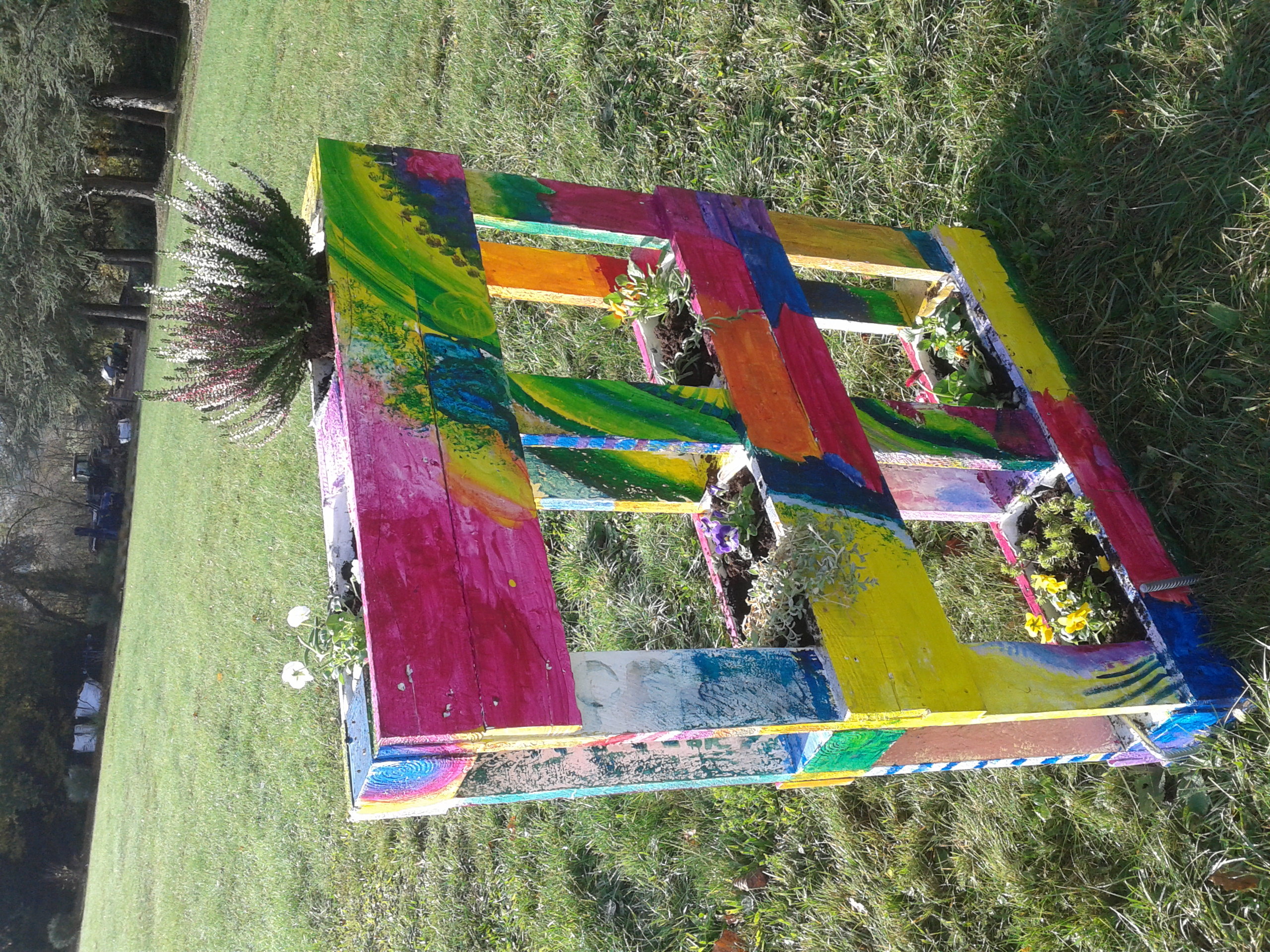 Palette jardinière
