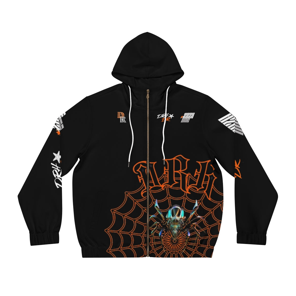 DRH Men's Full-Zip Hoodie (AOP)