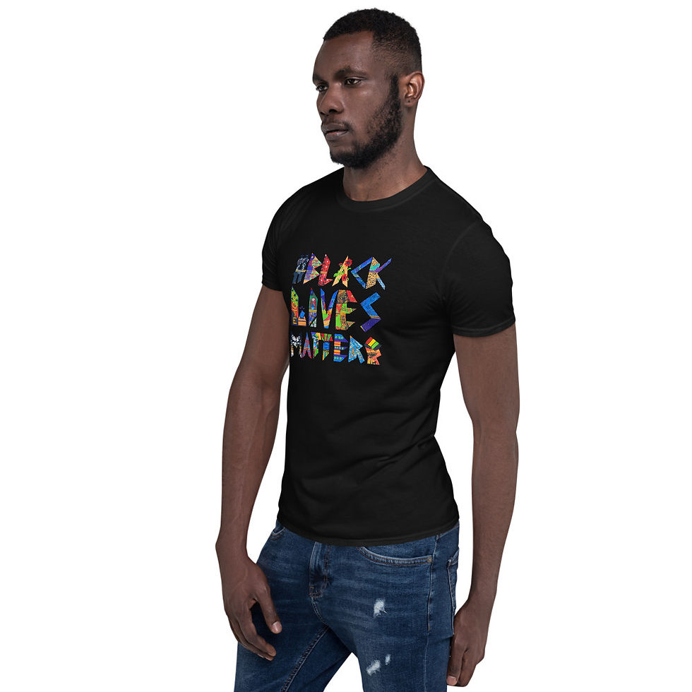 Thumbnail: Short-Sleeve Unisex T-Shirt Eighteen BLM Indy