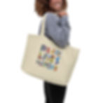Thumbnail: Large organic tote bag  EIGTEEN BLM INDY