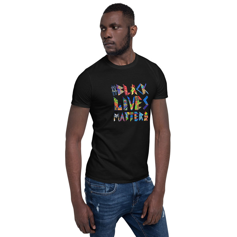 Thumbnail: Short-Sleeve Unisex T-Shirt Eighteen BLM Indy