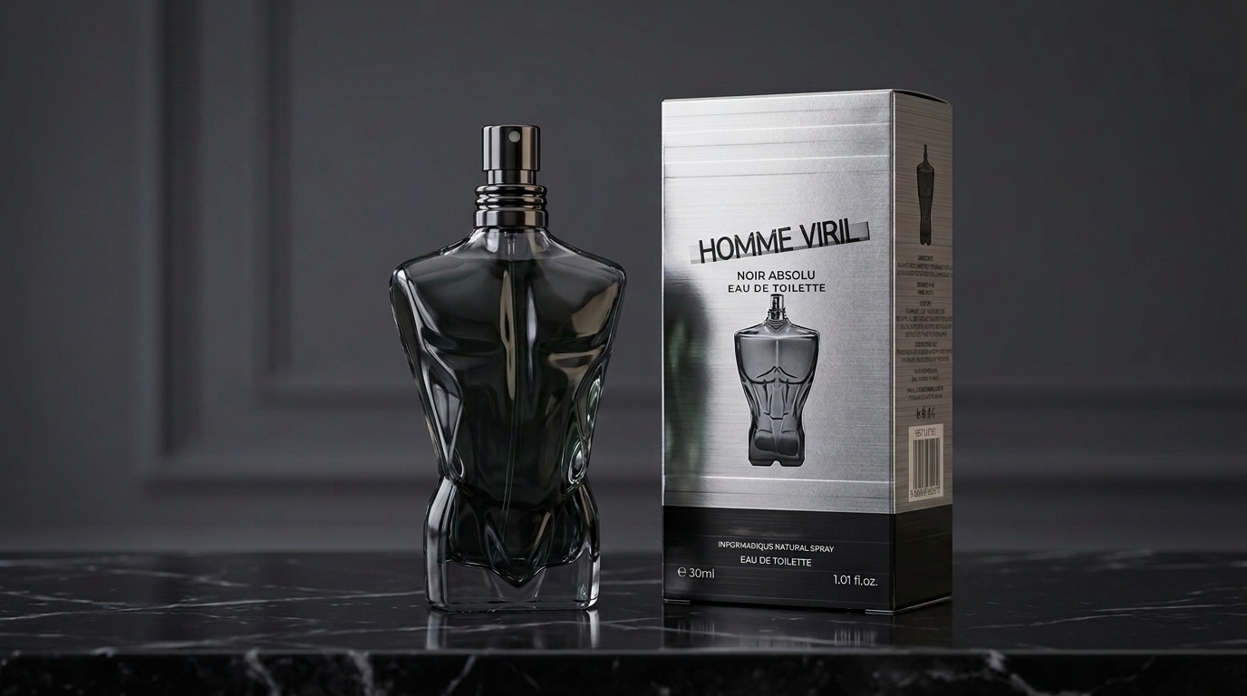 Homme Viril Noir Absolu Eau De Toilette – 100ml (3.4 Fl. Oz.)