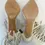 Thumbnail: VALENTINO Garavani Calfskin C Rockee Fringe Pumps 37.5 7.5 US Ivory Ankle Wrap