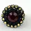 Thumbnail: ST. JOHN RING Embellished Swarovski Crystals Signed Silver Red Black Gold 6.5 B
