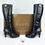 縮圖：GUCCI Darwin Leather Knee High Boots 6 B Black Gold Knight Coin Medallion