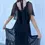 Miniatura: JACQUELINE BELL Maxi Dress Scarf 40 Small Black Eyelet Details Sheer
