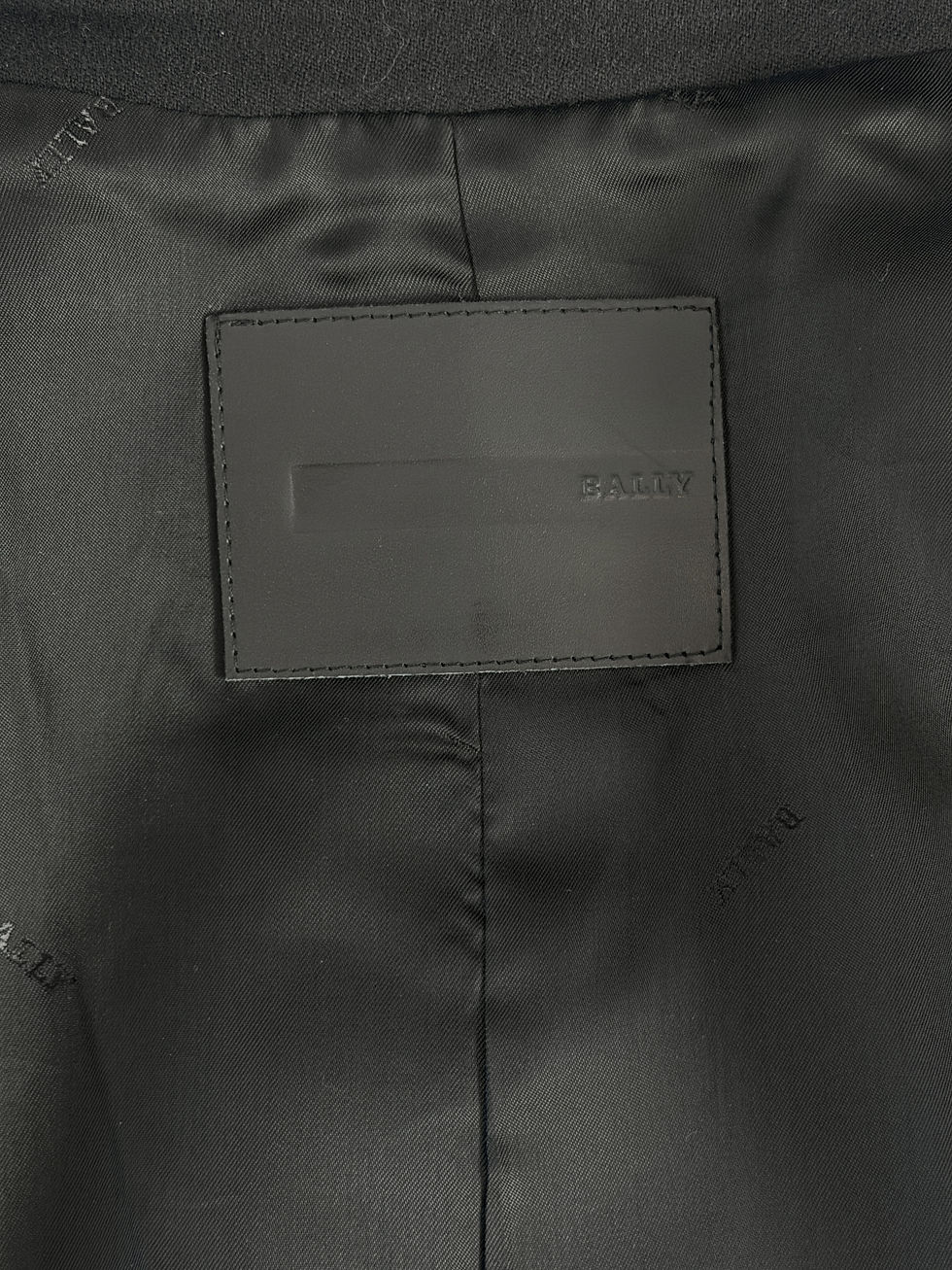 Thumbnail: BALLY 2PCS Wool Jacket Straight Leg Pants Suit 4 6 Black Single Breasted