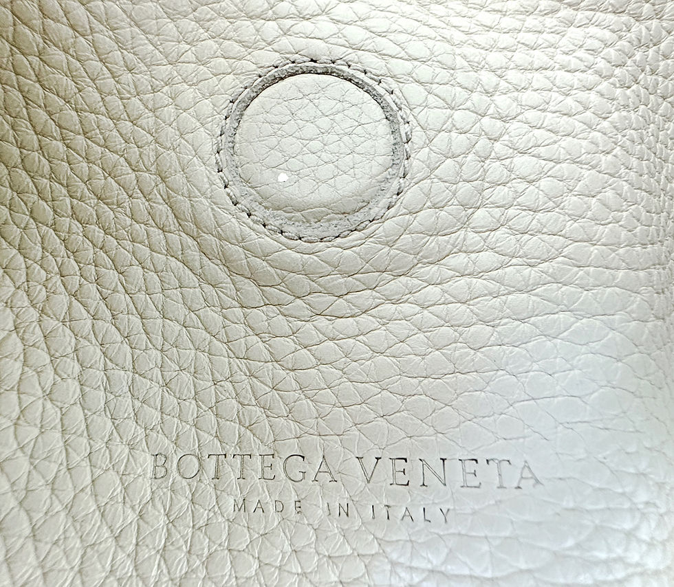 Hình thu nhỏ: BOTTEGA VENETA CAMPANA Cream Leather Intrecciato StrapMedium  Hobo Shoulder Bag