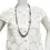 縮圖：CHANEL Faux Pearl Long Adjustable Necklace Black Gray CC Logo Spring 2014