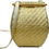 Hình thu nhỏ: RODO Firenze Oval Gold Metallic Bamboo Straw Crossbody Clutch Bag