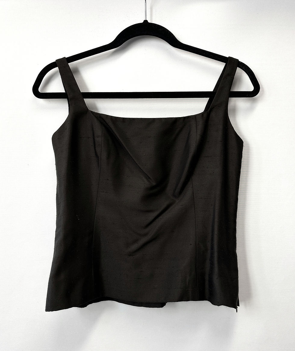 Miniatura: NEW ZANG TOI Pant Suit Jacket + Shell 4 Grey Charcoal Bronze Embroidered Silk 4