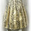 Hình thu nhỏ: NEW EDWARD ARSOUNI Gold Black Beads Flare Pleated Skirt S SMALL 2 Lined