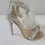 Hình thu nhỏ: JIMMY CHOO Viola 110 Crystal Suede Sandals 38.5 Beige White Ostrich Feather 8.5