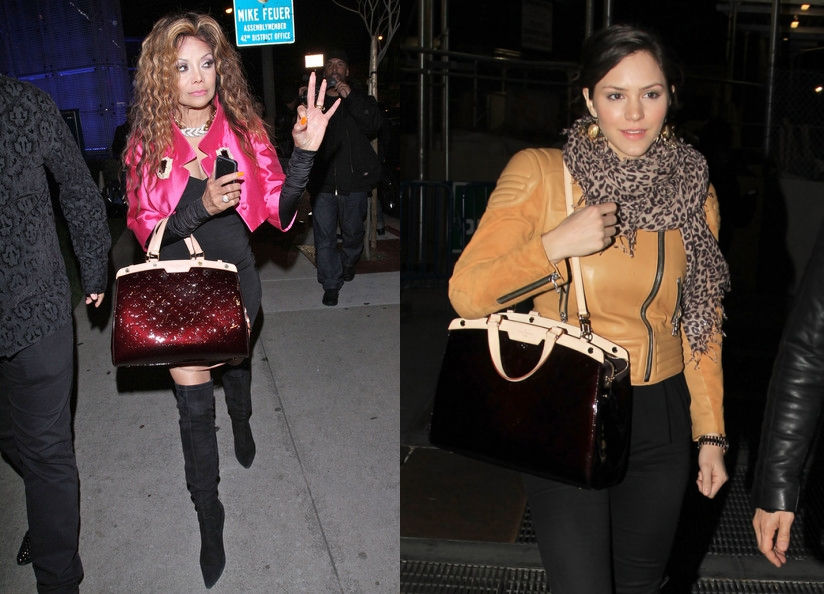 Thumbnail: LOUIS VUITTON Amarante Wine Red Vernis Brea 2way Satchel GM M91616 Shoulder Bag