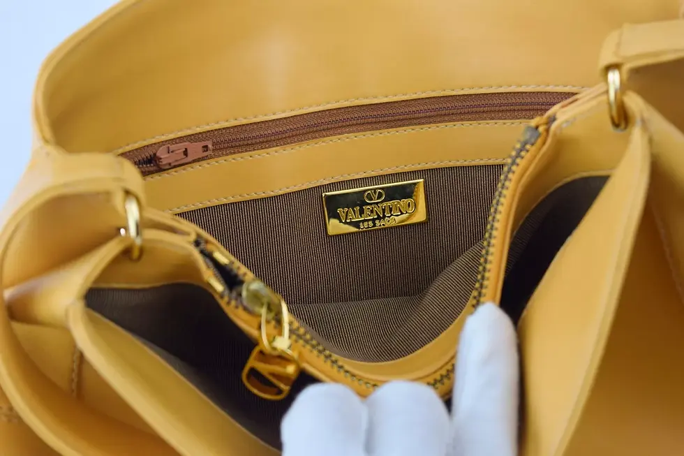 Hình thu nhỏ: VALENTINO Les Sacs Soft Leather Shoulder Bag Medium Tan Beige Satchel