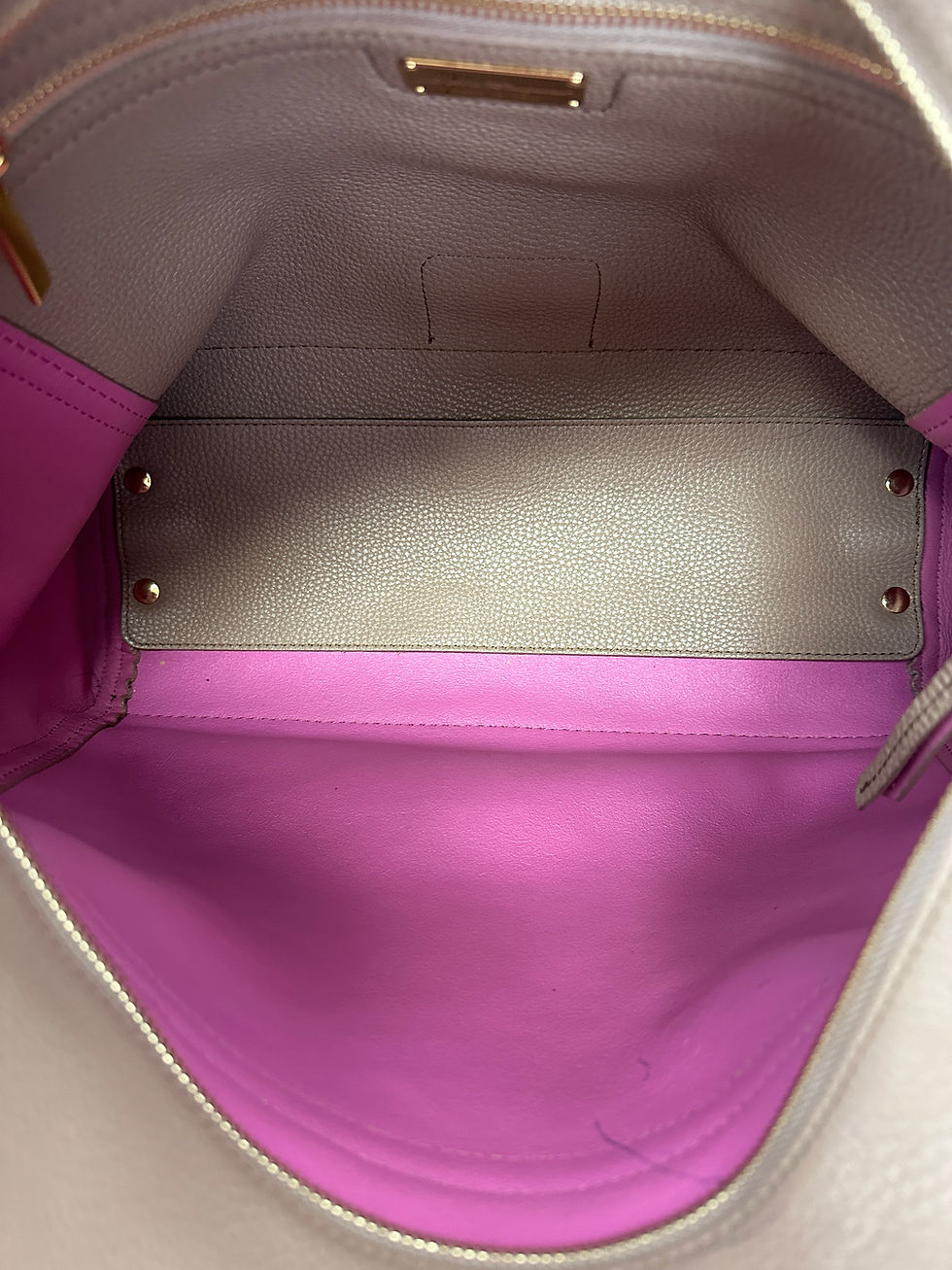 Hình thu nhỏ: SALVATORE FERRAGAMO Ally Pebbled Leather Hobo Bag Large Neutral Gancini Beige