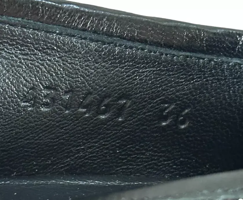 縮圖：GUCCI Jordaan Floral Embroidered Brocade Horsebit Black Slip On Loafers EU 36 6