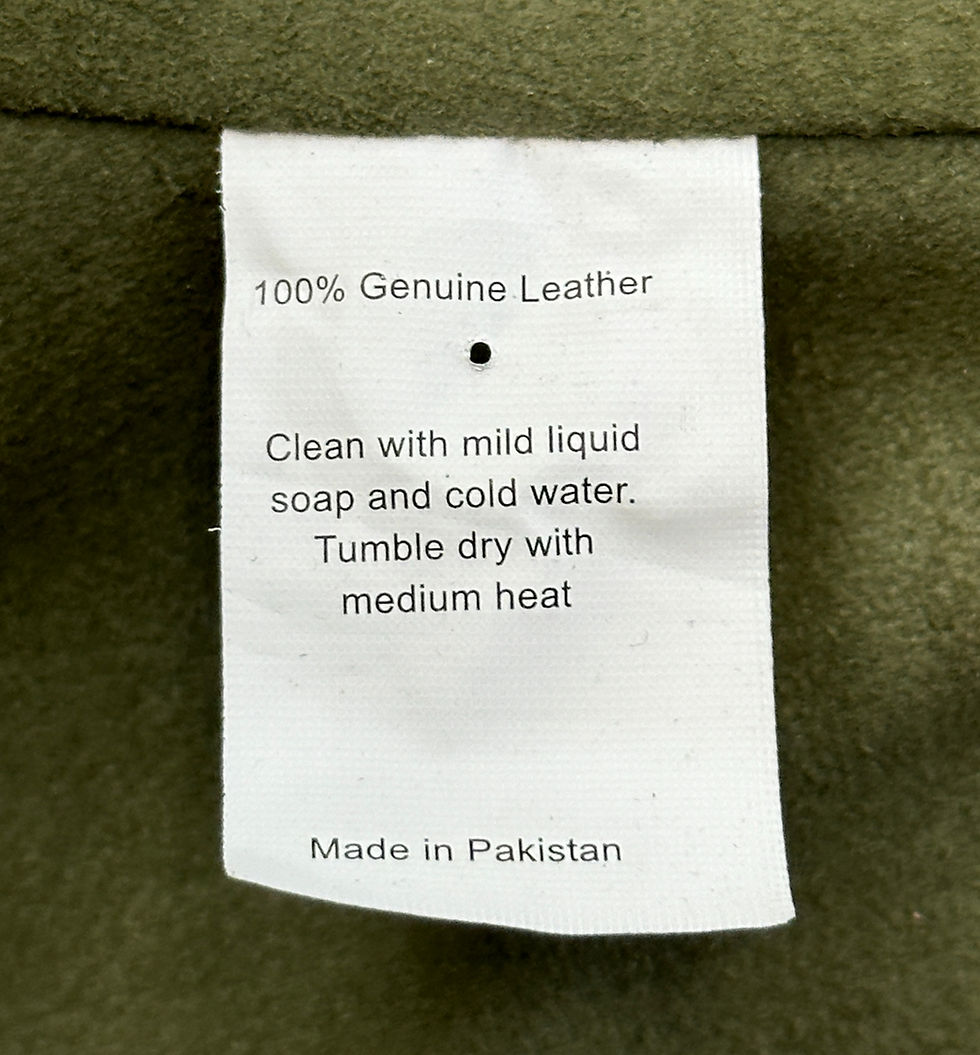 Thumbnail: JAKETT Meryl Washed Leather Utility Jacket Medium Sage Frayed Edges Green M