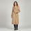 Thumbnail: MAURIZIO PECORARO Milano Beige 100% Camel Hair Trench Coat 8 Double Breasted