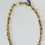 縮圖：NWT PARKER THATCH Metal Link Chain Rope Necklace Long Brass Gold Plated Classic
