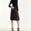 Miniatura: CYNTHIA ROWLEY Nylon Cargo Midi Skirt Medium Black Drawstring Pockets