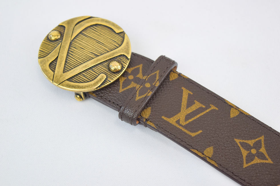 Miniatura: LOUIS VUITTON Ceinture 1904 Buckle Monogram Canvas Belt 90/36 Brown M9671