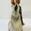 Miniatura: MAYA EVANGELISTA Nappa Leather Resin Beaded Chain Handbag Small Beige
