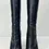 Thumbnail: SALVATORE FERRAGAMO Filippo Calfskin Leather Knee High Heel Boots 10 Black