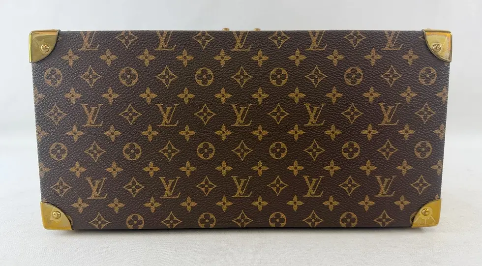 Hình thu nhỏ: LOUIS VUITTON Malle Monogram Canvas Fleurs Trunk One Size Brown Gold Hardware