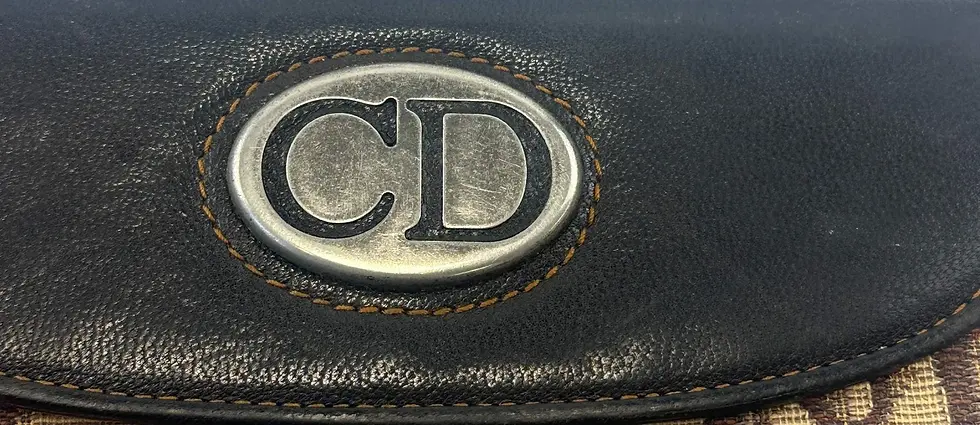 Hình thu nhỏ: Vintage CHRISTIAN DIOR Trotter Canvas Leather Bifold Wallet Large Brown Oblique