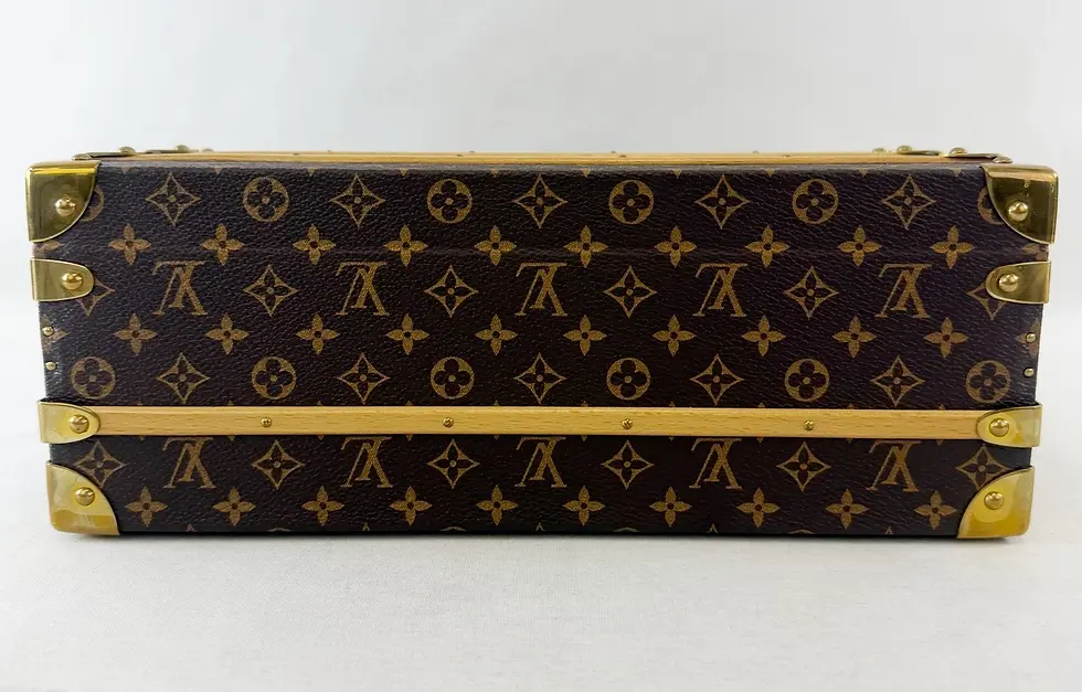 Hình thu nhỏ: LOUIS VUITTON Malle Monogram Canvas Fleurs Trunk One Size Brown Gold Hardware