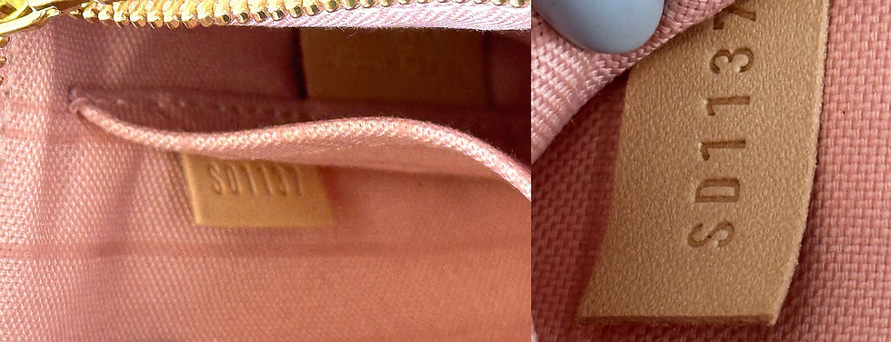 Miniatura: LOUIS VUITTON Damier Azur Canvas Tahitienne Neverfull Tote MM Rose N41050