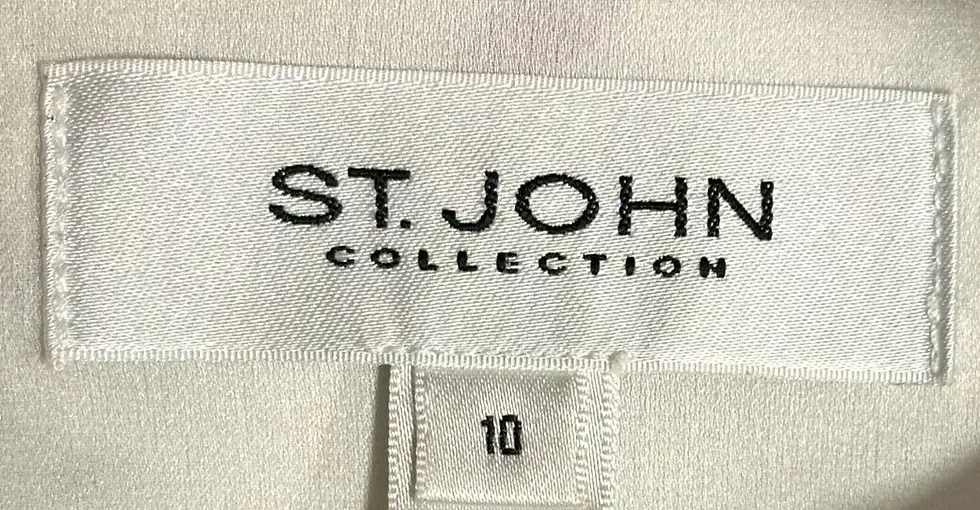 縮圖：ST. JOHN COLLECTION Ethereal Floral Print Silk Short Dress Cream Multicolor 10
