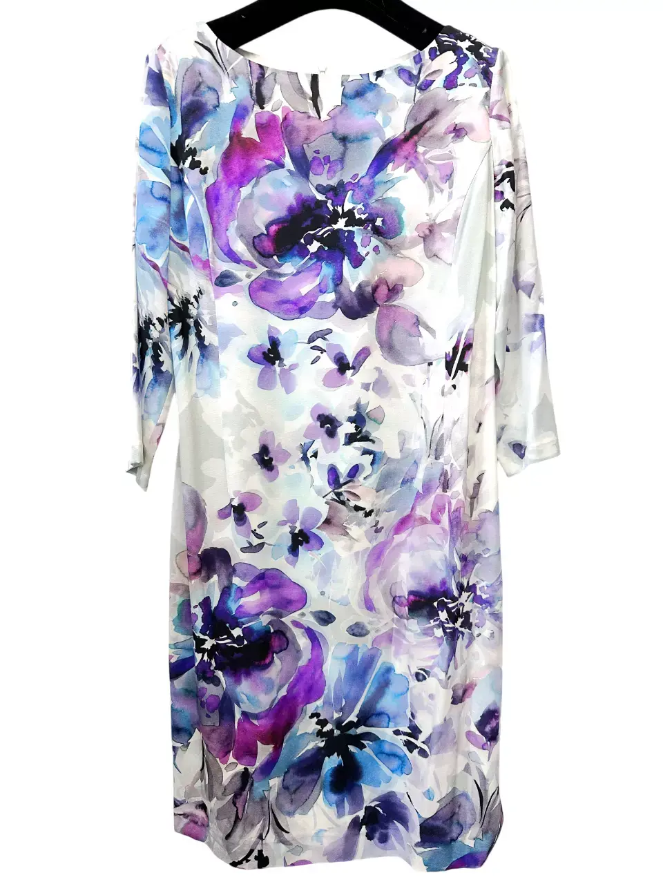 縮圖：ST. JOHN COLLECTION Ethereal Floral Print Silk Short Dress Cream Multicolor 10