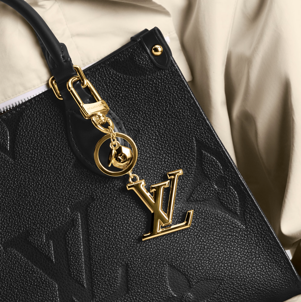 Thumbnail: LOUIS VUITTON LV Key Holder M65216 Facettes Gold Bag Charm Unisex Classic