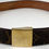 Thumbnail: Vintage LOUIS VUITTON Ceinture Carre Monogram Gold Buckle Belt M6800 85/34