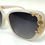 Miniatura: DOLCE & GABBANA Cream Sicilian Baroque Gold Rose Embellished Sunglasses DG4167A